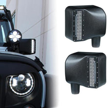 Load image into Gallery viewer, Crawler Clear Lens LED Side Mirror with White Spot Lights and Amber Turn Signal Lights
