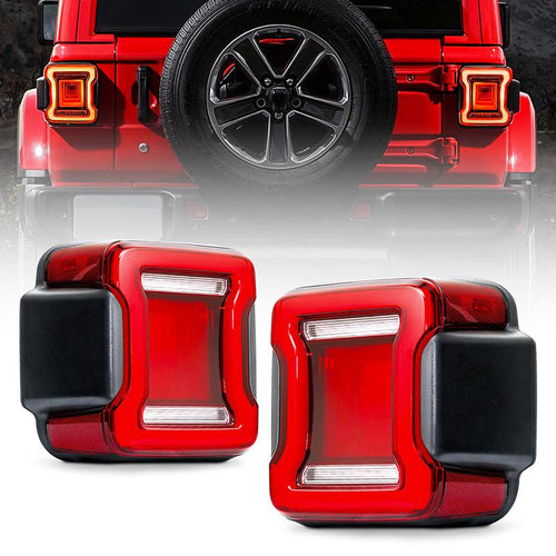 Jeep JL LED Taillights With Red Lens