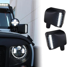 Load image into Gallery viewer, Crawler Clear Lens LED Side Mirror with White Spot Lights and Amber Turn Signal Lights
