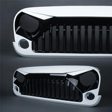 Load image into Gallery viewer, 2007-2018 Jeep Wrangler Painted Black White Grille
