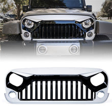 Load image into Gallery viewer, 2007-2018 Jeep Wrangler Painted Black White Grille
