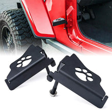 Load image into Gallery viewer, 2018-2021 Jeep Wrangler JL Front Foot Pegs With Paw Print
