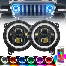 Load image into Gallery viewer, Newest 9&quot; LED Headlights For 2018+ Jeep Wrangler JL And Jeep Gladiator JT
