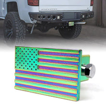 Load image into Gallery viewer, Crawlertec Aluminum Trailer Hitch Cover with U.S. American Flag for 2&quot; Receivers
