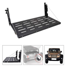 Load image into Gallery viewer, Crawlertec Multi-purpose Black Steel Tailgate Table For Jeep Wrangler JK 2007-2018
