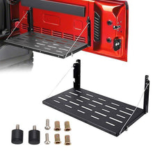 Load image into Gallery viewer, Crawlertec Multi-purpose Black Steel Tailgate Table For Jeep Wrangler JK 2007-2018

