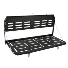 Load image into Gallery viewer, Crawlertec Double-Layer Rear Door Foldable Table Cargo Shelf Storage For 2018+ Jeep Wangler JL JLU
