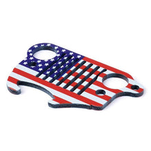 Load image into Gallery viewer, Crawlertec USA ONLY U.S. Flag Jeep Keychain Bottle Opener
