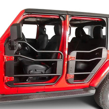 Load image into Gallery viewer, Crawlertec Crossbar Style Tube Doors with Side View Mirror for 2018+ Wrangler JL 4 Door
