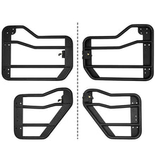 Load image into Gallery viewer, Crawlertec Crossbar Style Tube Doors with Side View Mirror for 2018+ Wrangler JL 4 Door
