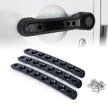 Load image into Gallery viewer, Crawlertec 3 Piece Set Brushed Aluminum Door Handle Trim Insert
