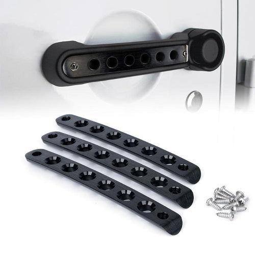 Crawlertec 3 Piece Set Brushed Aluminum Door Handle Trim Insert