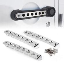 Load image into Gallery viewer, Crawlertec 3 Piece Set Brushed Aluminum Door Handle Trim Insert
