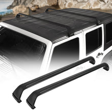 Load image into Gallery viewer, Crawlertec HardTop Roof Rack Cross Bars Kayak Luggage Cargo Carriers For 2007-2021 Jeep Wrangler JK JL 4-Door
