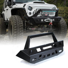 Load image into Gallery viewer, Crawlertec Iguana Series Front Bumper w/ Winch Plate For 07-18 Jeep Wrangler JK JKU
