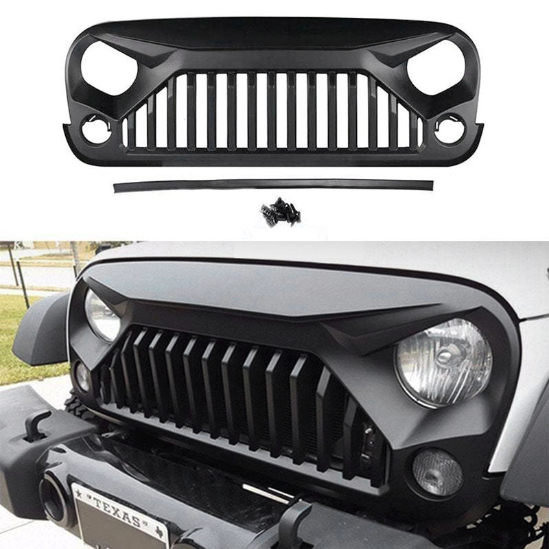 Jeep Wrangler JK Black ABS Front Grill