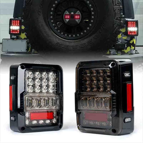 Jeep Wrangler JK Clear Tail Lights