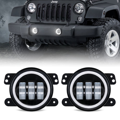 Jeep Wrangler JK Halo fog lights