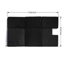 Load image into Gallery viewer, Black Portable Sleeping Pad Cushion Fits Jeep Wrangler JKU

