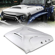 Load image into Gallery viewer, Jeep Wrangler JL Gladiator Fiberglass Hood with Open Air Scoop
