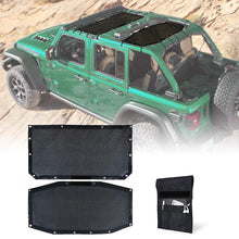 Load image into Gallery viewer, Crawlertec Top Mesh Sun Shade For 2018+ Jeep Wrangler JLU 4 Door
