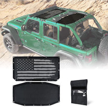 Load image into Gallery viewer, Crawlertec Top Mesh Sun Shade For 2018+ Jeep Wrangler JLU 4 Door
