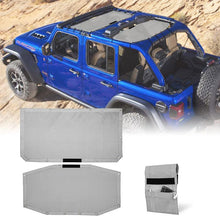 Load image into Gallery viewer, Crawlertec Top Mesh Sun Shade For 2018+ Jeep Wrangler JLU 4 Door
