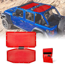 Load image into Gallery viewer, Crawlertec Top Mesh Sun Shade For 2018+ Jeep Wrangler JLU 4 Door
