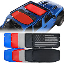 Load image into Gallery viewer, Crawlertec Top Mesh Sun Shade For 2018+ Jeep Wrangler JLU 4 Door
