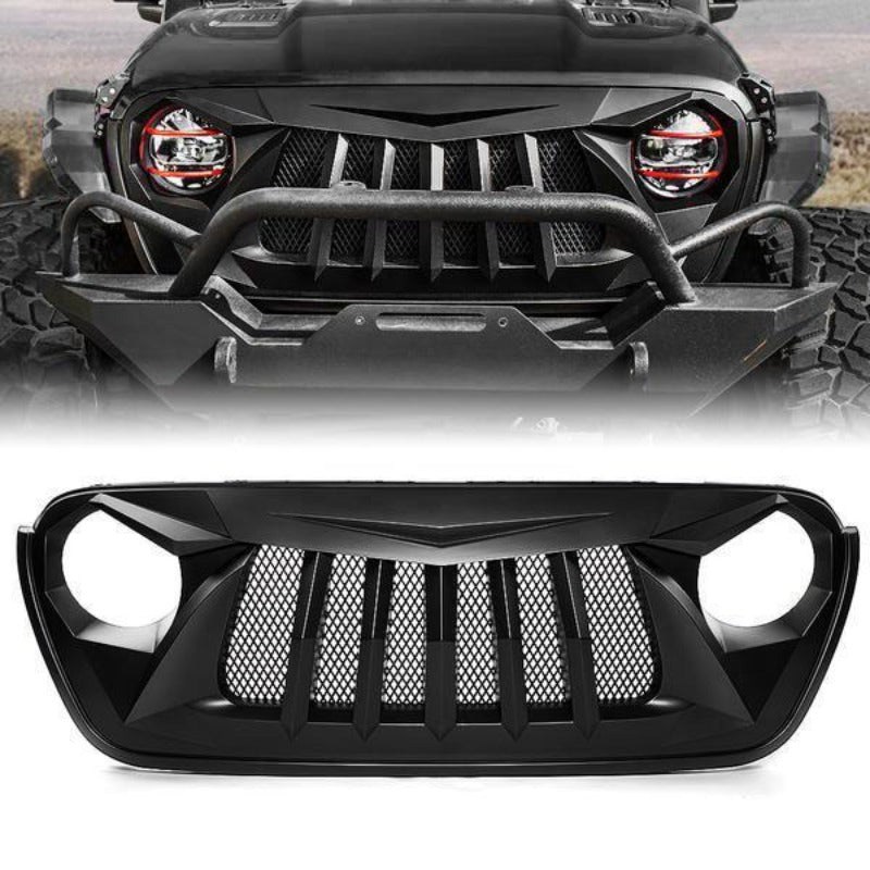 Black Widow Series Replacement Grille for 2018+ Jeep Wrangler JL JT