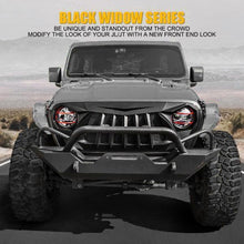 Load image into Gallery viewer, Black Widow Series Replacement Grille for 2018+ Jeep Wrangler JL JT
