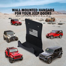 Load image into Gallery viewer, Wall Mount Storage Hanger with U.S. Flag for 1956-2020 Jeep Wrangler CJ YJ TJ LJ JK JL JT
